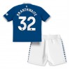 Everton Jarrad Branthwaite #32 Hjemmedraktsett Barn 2023-24 Kortermet (+ korte bukser)